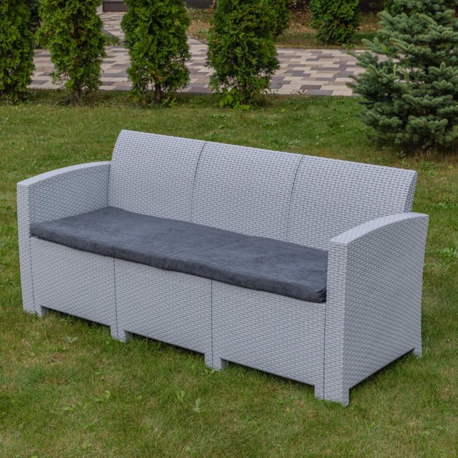 Обеденный комплект JULY XXL светло-серый Royal Family