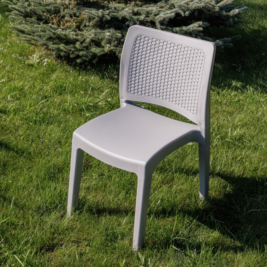 Обеденный комплект JULY XXL светло-серый Royal Family