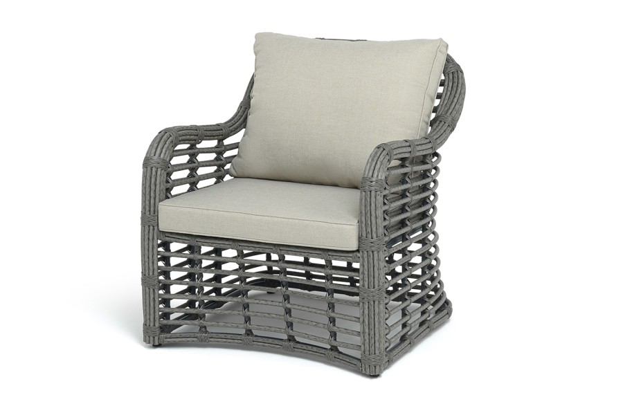 Кресло из искусственного ротанга Ницца, серый 4sis