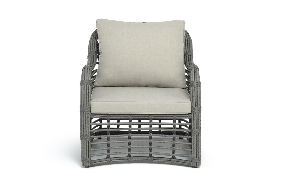 Кресло из искусственного ротанга Ницца, серый 4sis
