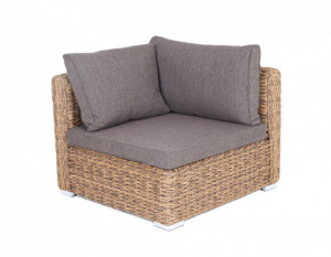 Модуль угловой с подушками Лунго гиацинт соломенный 4sis