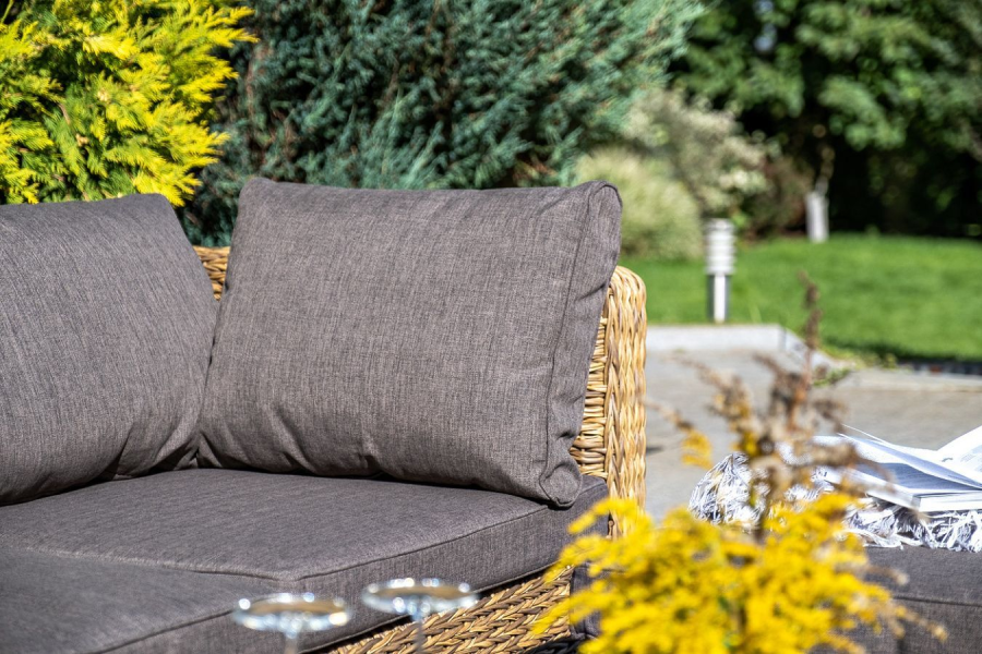 Модуль угловой с подушками Лунго гиацинт соломенный 4sis