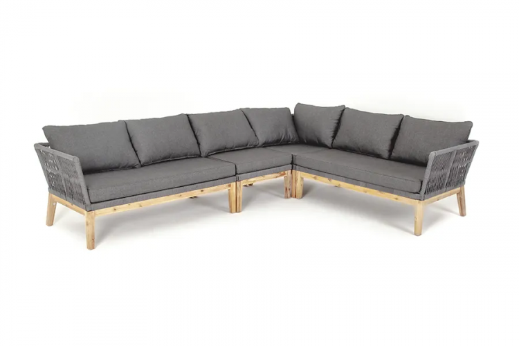 Модульный диван плетеный из роупа Барселона 4sis
