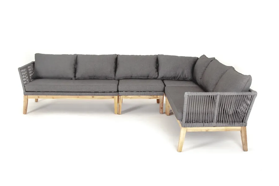 Модульный диван плетеный из роупа Барселона 4sis