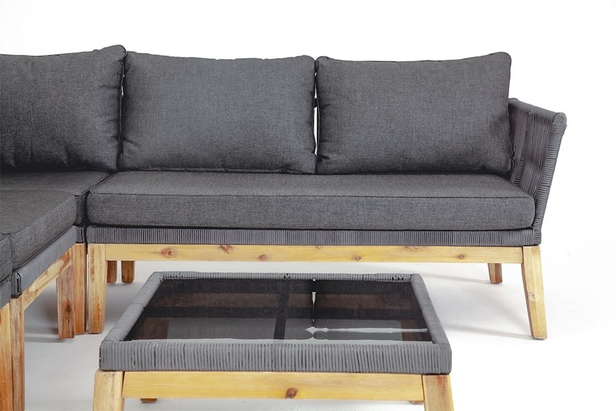 Модульный диван плетеный из роупа Барселона 4sis