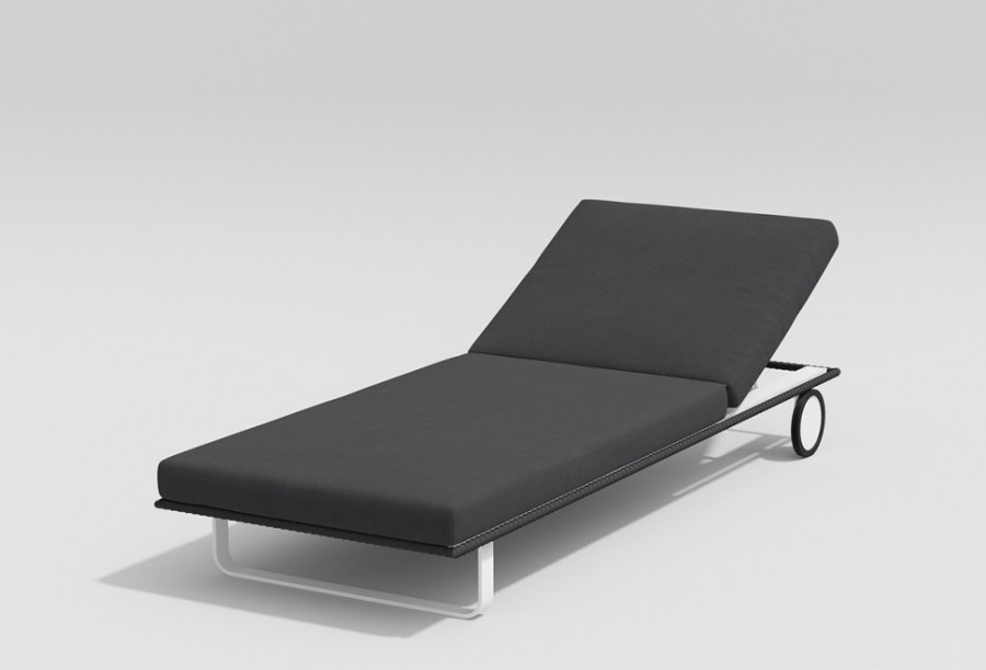 Шезлонг Hacienda Белый/Антрацит Gardenini