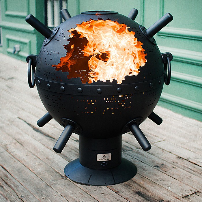Уличный очаг сфера Мина FIRECUP