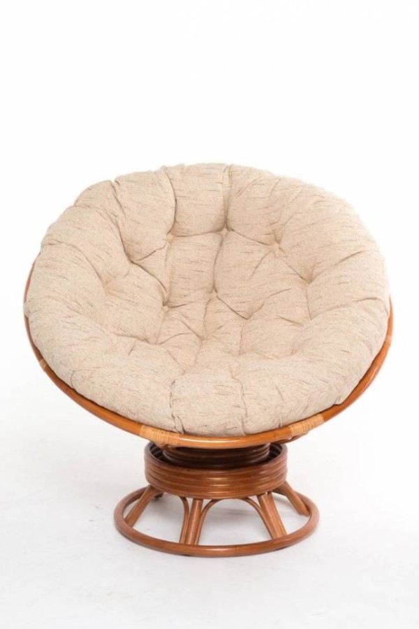 Кресло из натурального ротанга Papasan светлое Garden story