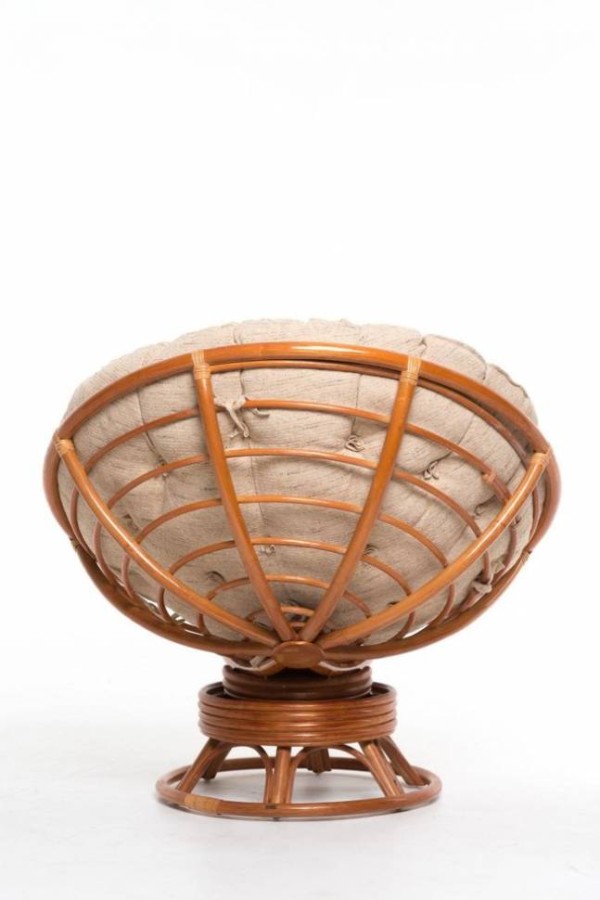 Кресло из натурального ротанга Papasan светлое Garden story