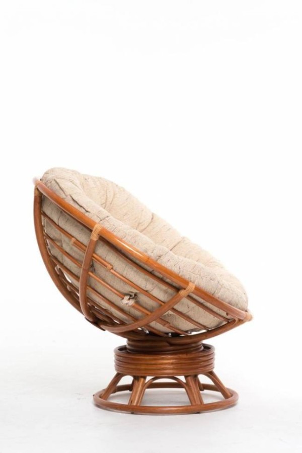 Кресло из натурального ротанга Papasan светлое Garden story