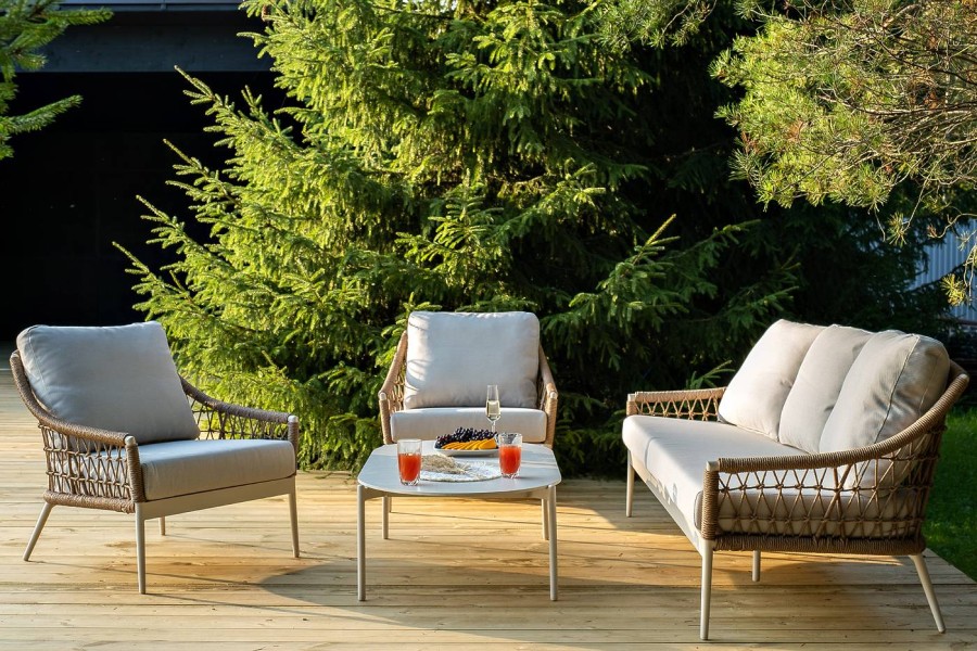 Лаунж-зона Венеция, соломенный 4sis