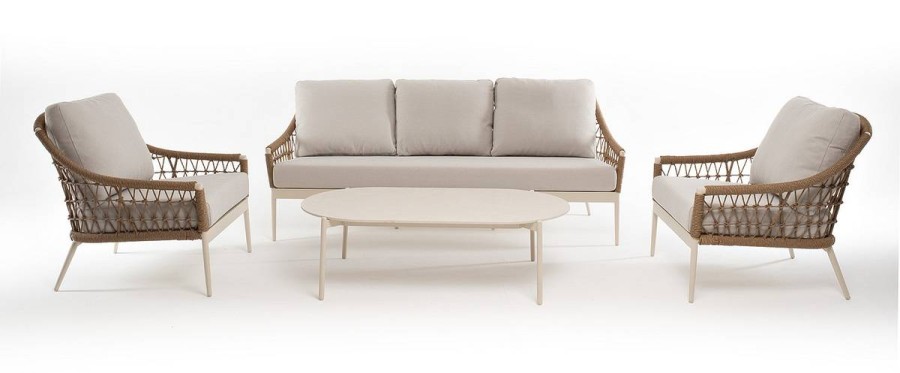 Лаунж-зона Венеция, соломенный 4sis