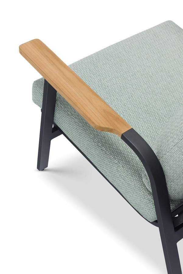 Комплект с 3-х местным диваном Malmo Lounge, зеленый Brafab