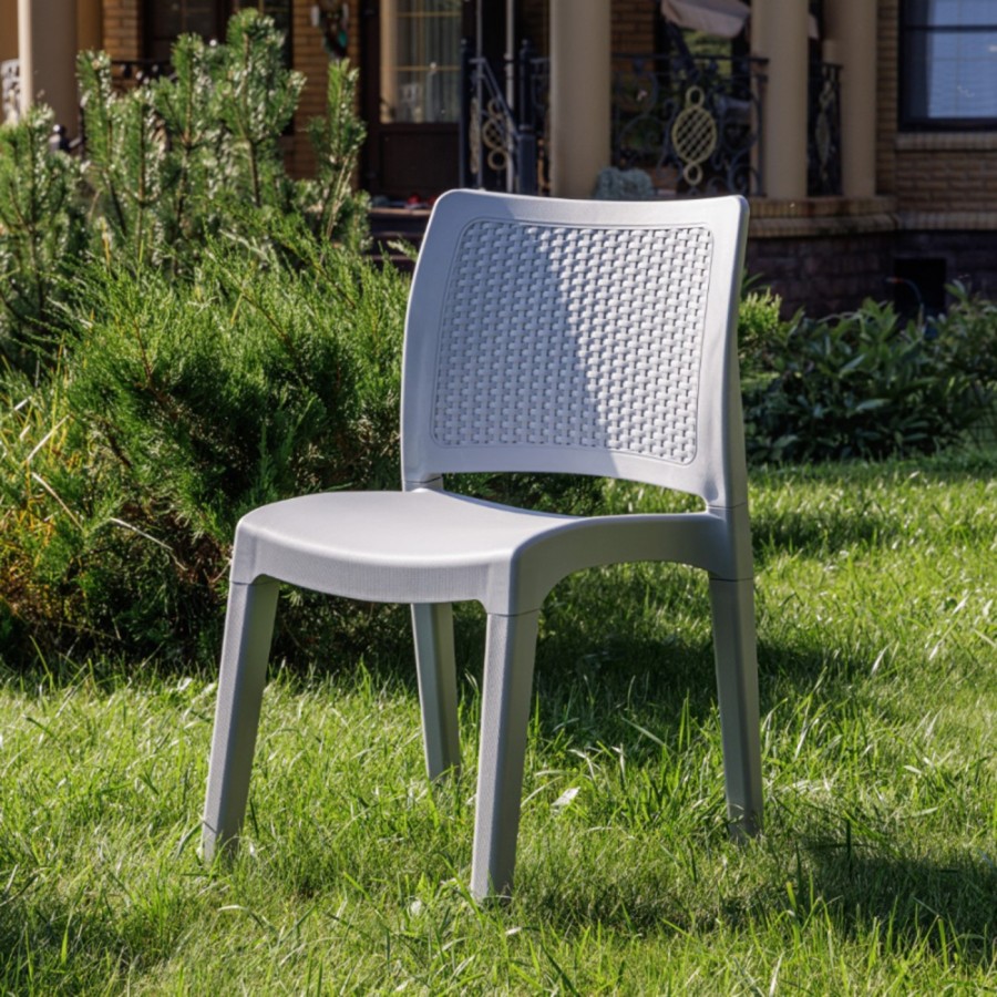 Обеденный комплект JULY L, светло-серый Royal Family