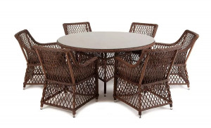 Обеденная группа Эспрессо-150 L коричневая 4sis