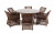 Обеденная группа Эспрессо-150 L коричневая 4sis
