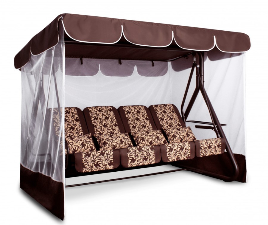 Садовые качели Дефа Люси, шоколад Garden