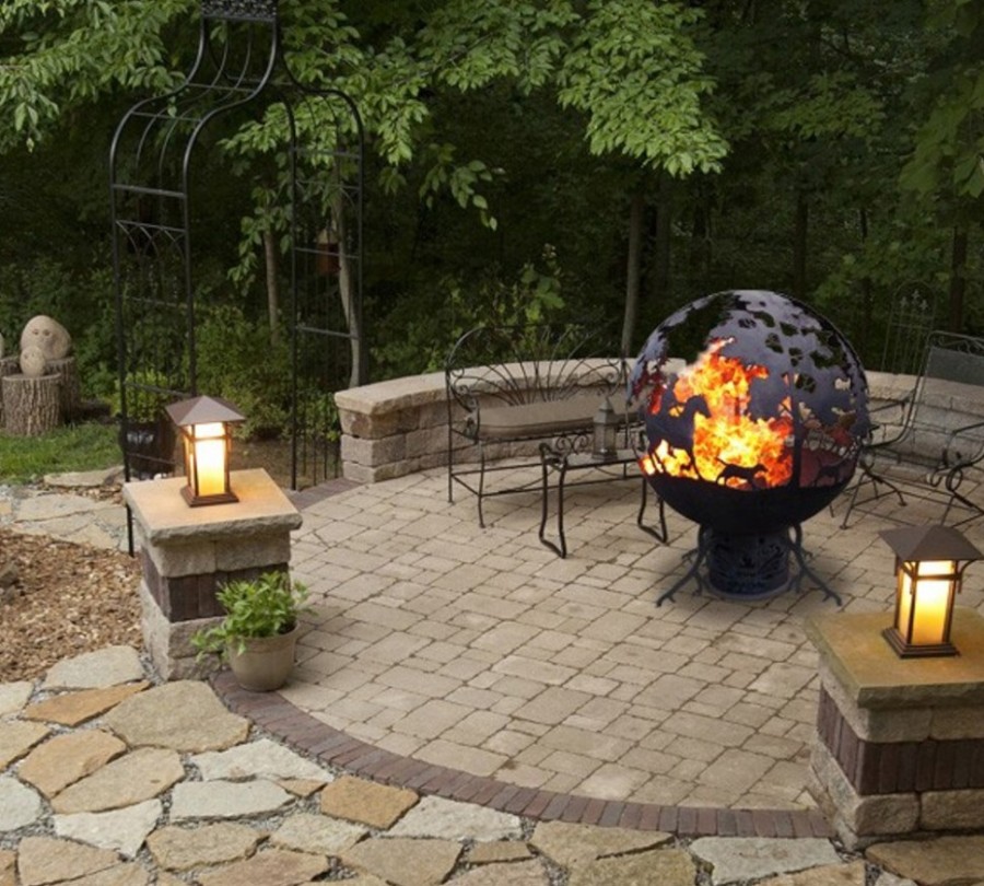 Уличный очаг сфера Охота на кабана Горыныч