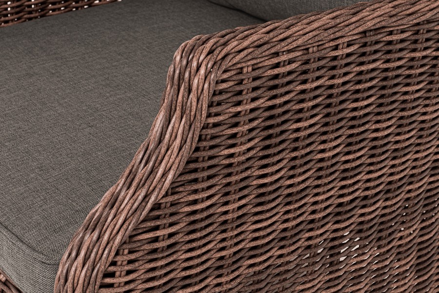 Плетеный стул Неаполь из искусственного ротанга, коричневый 4sis