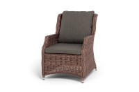 Плетеный стул Неаполь из искусственного ротанга, коричневый 4sis