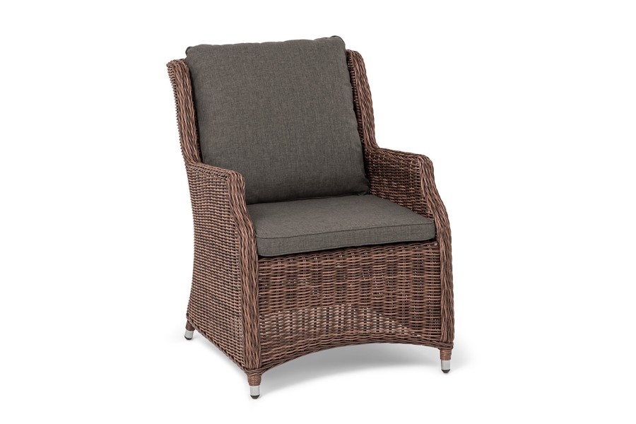 Плетеный стул Неаполь из искусственного ротанга, коричневый 4sis