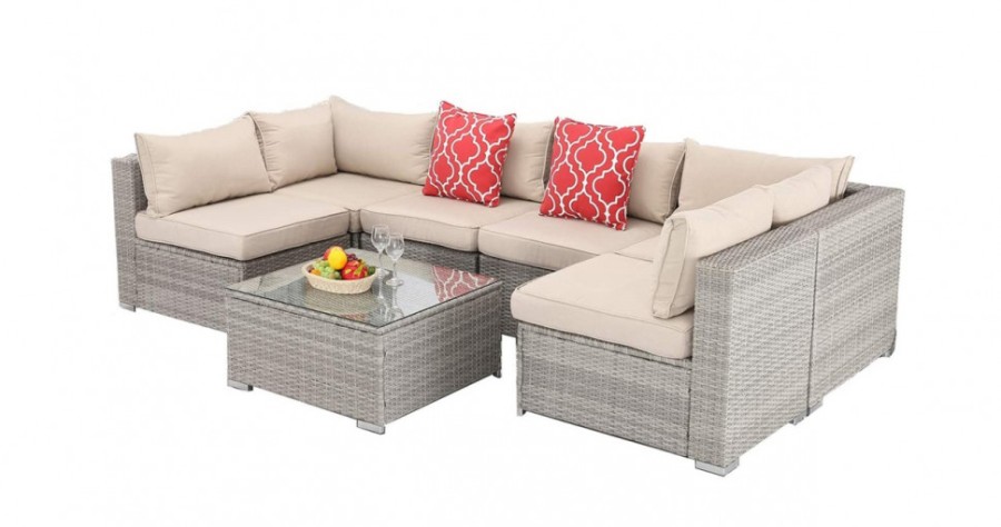 Комплект мебели YR822BgB Grey/Beige Афина