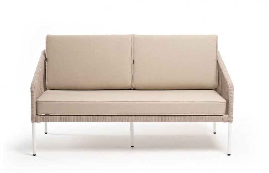 Диван двухместный из роупа Канны бежевый 4sis