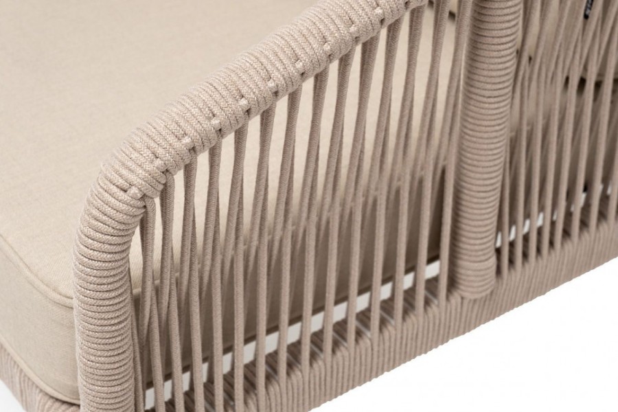 Диван двухместный из роупа Канны бежевый 4sis