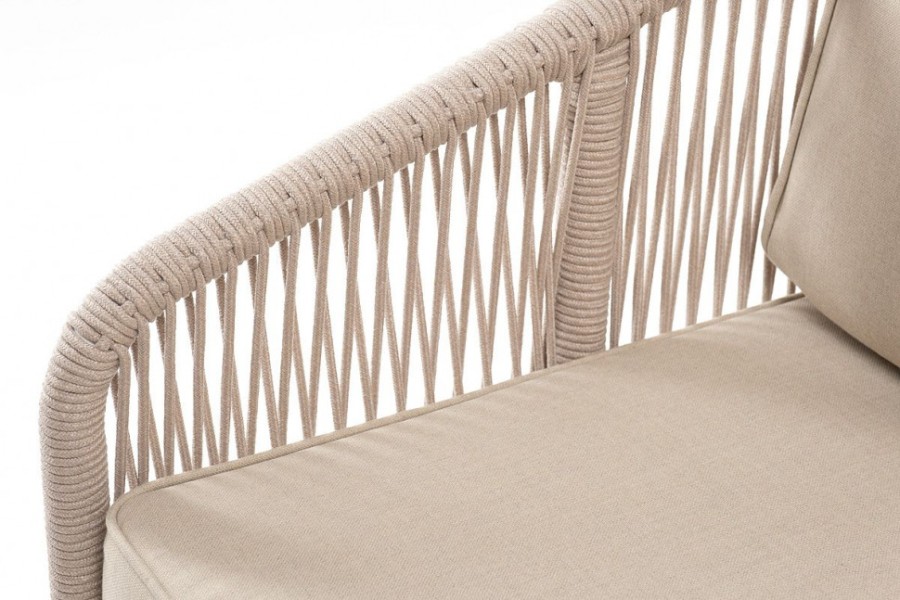 Диван двухместный из роупа Канны бежевый 4sis