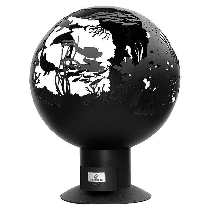 Уличный очаг сфера Подводный мир FIRECUP