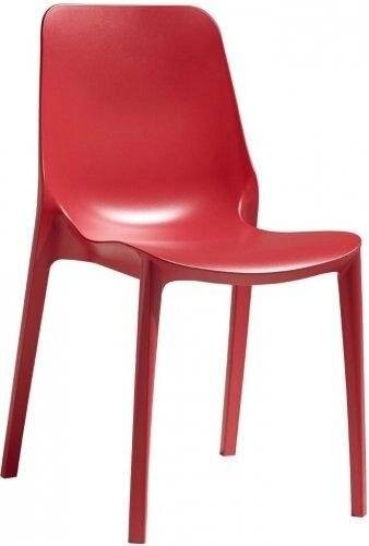 Стул пластиковый Ginevra красный Scab Design