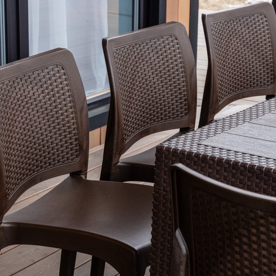 Обеденный комплект JULY L коричневый Royal Family