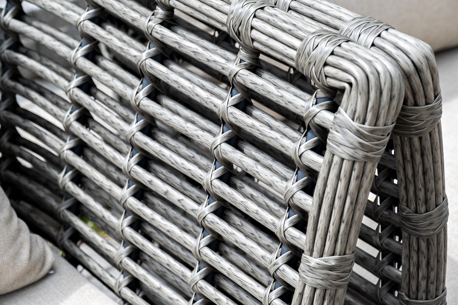 Лаунж-зона из искусственного ротанга Валенсия, цвет серый 4sis