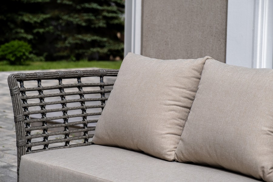 Лаунж-зона из искусственного ротанга Валенсия, цвет серый 4sis