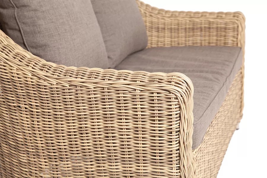 Диван двухместный из искусственного ротанга Кон Панна 4 sis