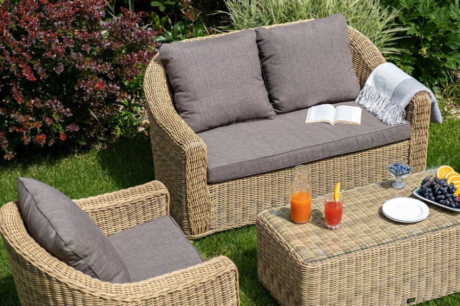 Диван двухместный из искусственного ротанга Кон Панна 4 sis