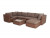 Модуль угловой с подушками Лунго Brown 4sis
