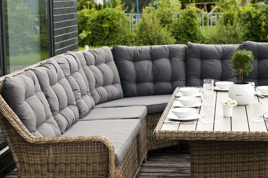 Плетеный угловой диванный модуль Бергамо 4sis