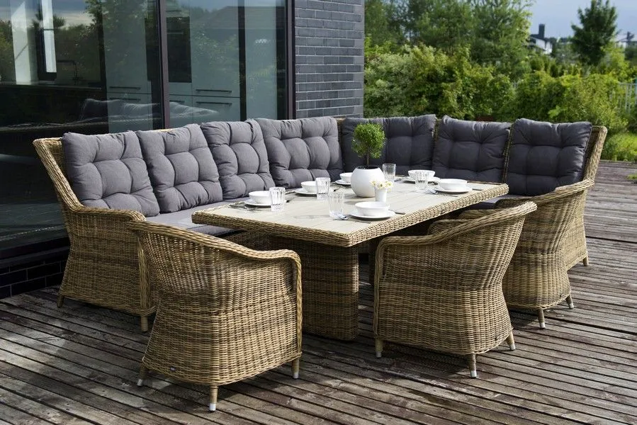 Плетеный угловой диванный модуль Бергамо 4sis