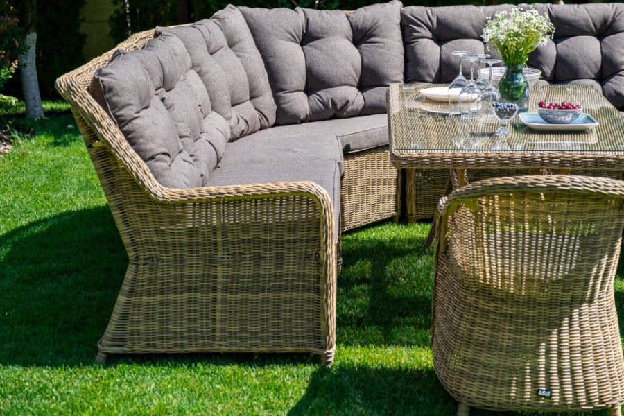 Плетеный угловой диванный модуль Бергамо 4sis