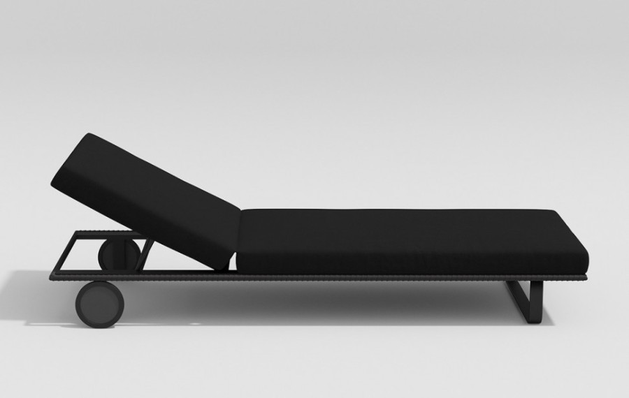 Шезлонг Hacienda Карбон/Черный Gardenini