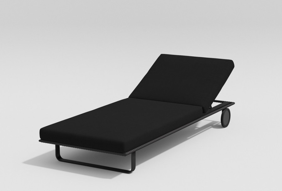 Шезлонг Hacienda Карбон/Черный Gardenini