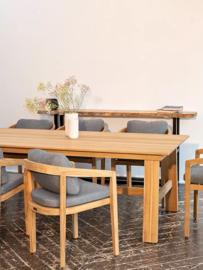 Обеденный стол из тика OCTA 220 см Joygarden