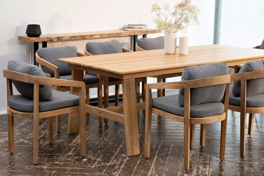 Обеденный стол из тика OCTA 220 см Joygarden