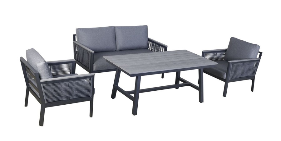 Cадовый комплект лаунж-зоны Сан Ремо серый 4sis