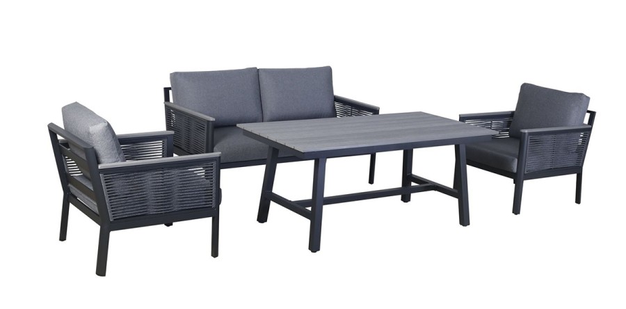 Cадовый комплект лаунж-зоны Сан Ремо серый 4sis