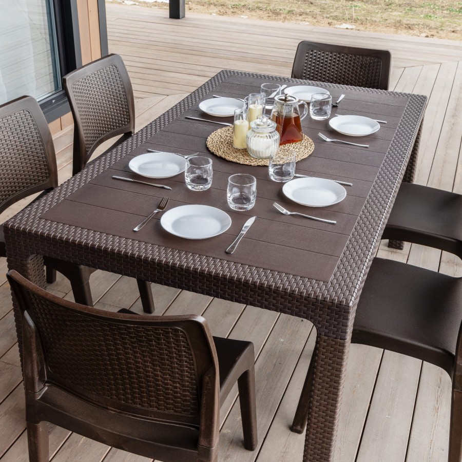 Обеденный комплект JULY M коричневый Royal Family