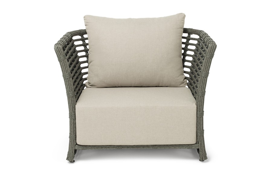 Кресло из искусственного ротанга Валенсия, цвет серый 4sis