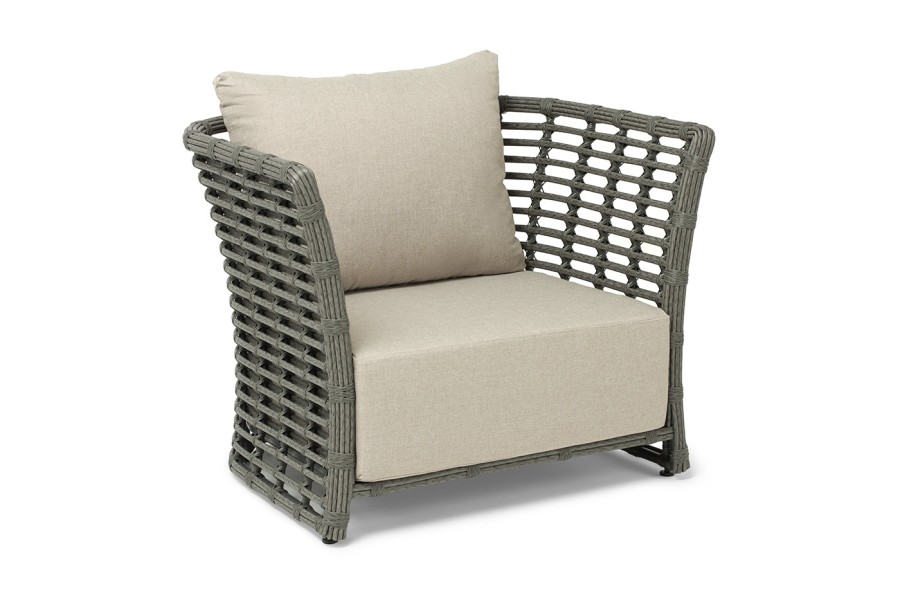 Кресло из искусственного ротанга Валенсия, цвет серый 4sis