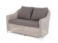 Диван двухместный из искусственного ротанга Кон Панна бежевый 4sis